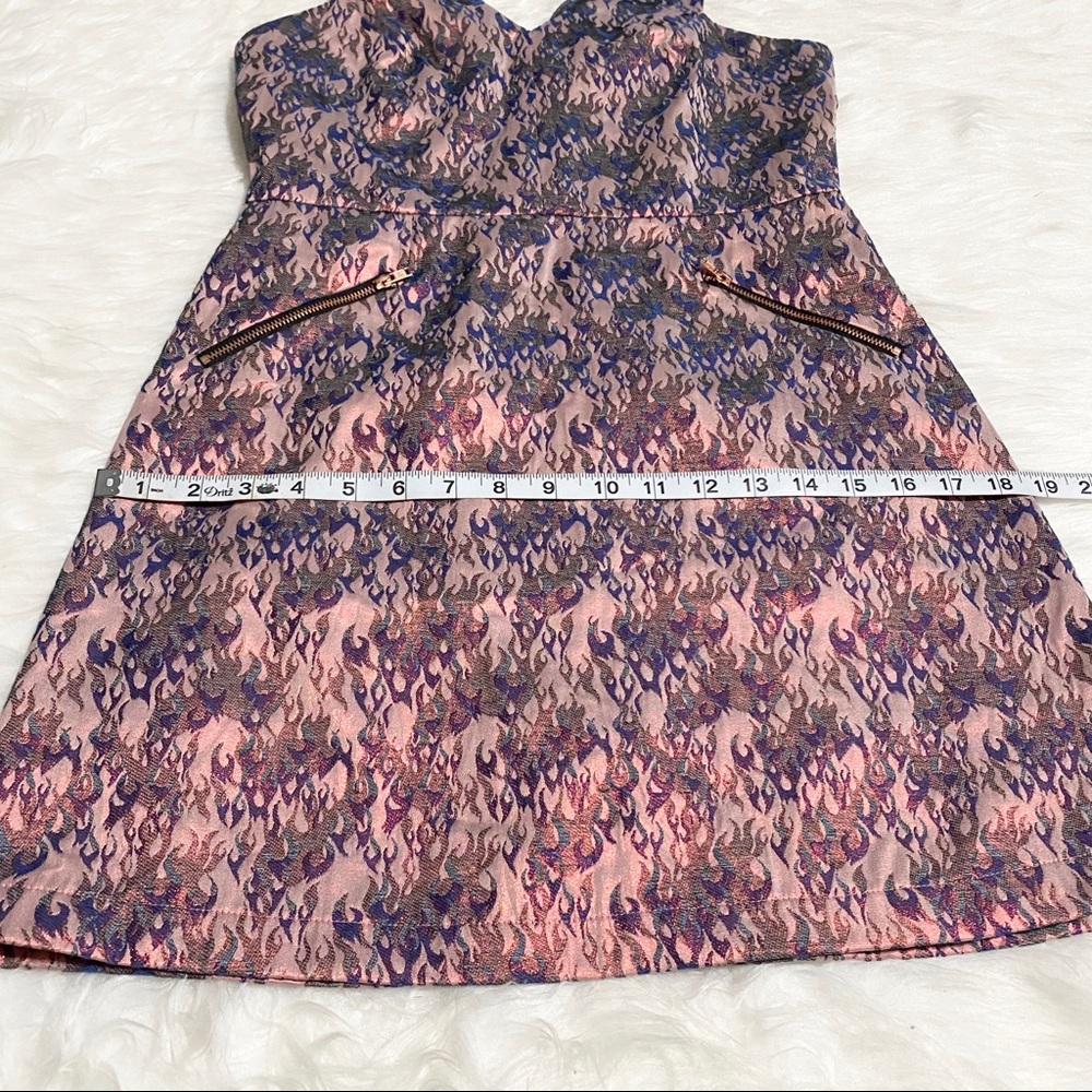 TOPSHOP Fire Flame Print Dress - Picture 8 of 11